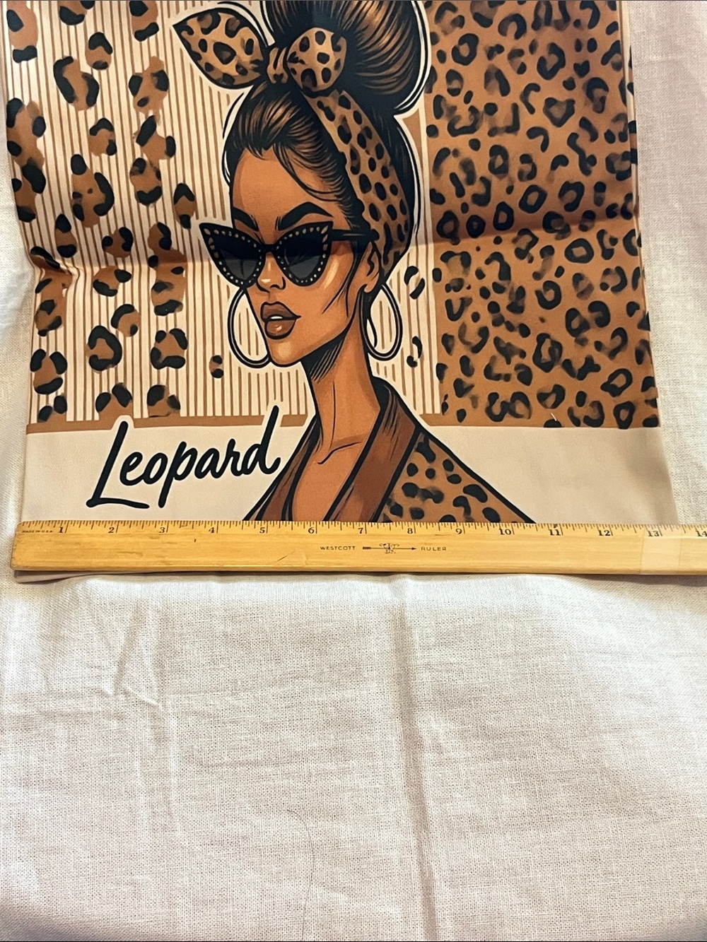 Fantastic Leopard Print Canvas Tote Bag - Fashionable Brown Print - Picture 5 of 7